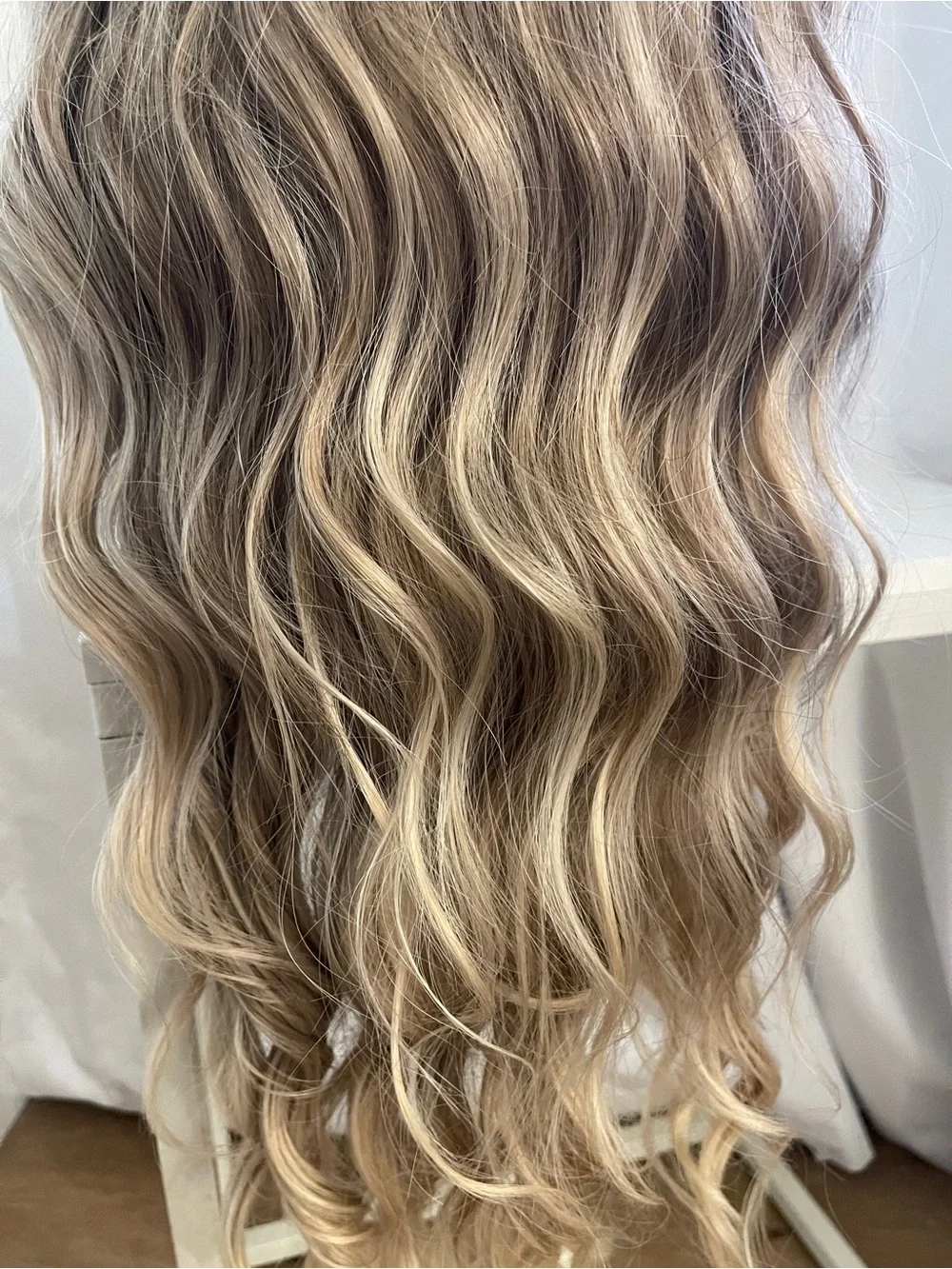 Long Wavy Blonde Balayage Wig - Natural Blonde- 30